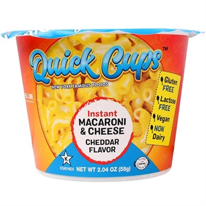 Quick Cups Gluten Free Instant Macaroni & Cheese Cheddar Flavor