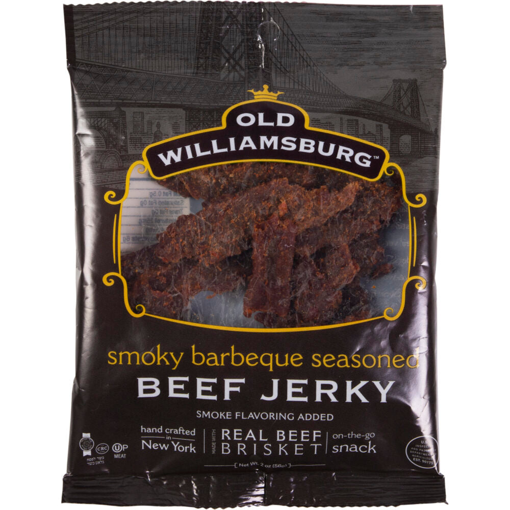 Old Williamsburg Smoky Barbeque Seasoned Beef Jerkey The Gluten Free