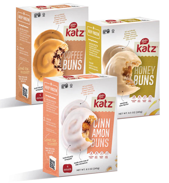 Katz Gluten Free Sweet Buns Bundle