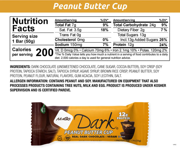 NuGo Dark Peanut Butter Cup