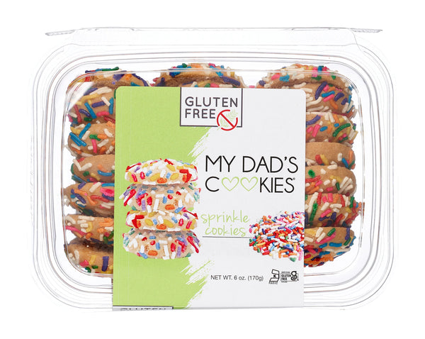 My Dad's Gluten Free Sprinkle Cookies