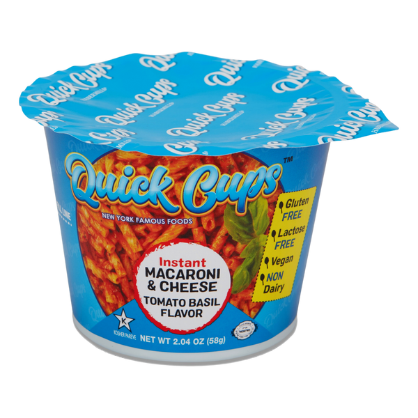Quick Cups Gluten Free Instant Macaroni & Cheese Tomato Basil Flavor