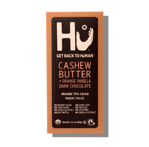 Hu Cashew Butter + Orange vanilla Dark Chocolate Bar