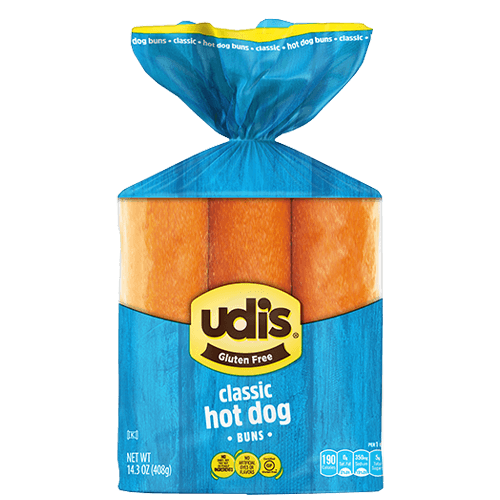 Udis Gluten Free Classic Hot Dog Buns