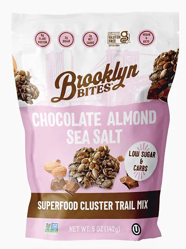 Brooklyn Bites Gluten Free Chocolate Almond Sea Salt Superfood Cluster Trail Mix