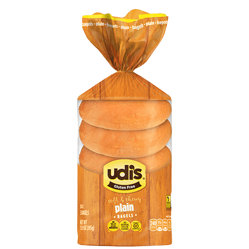 Udis Gluten Free Plain Bagels