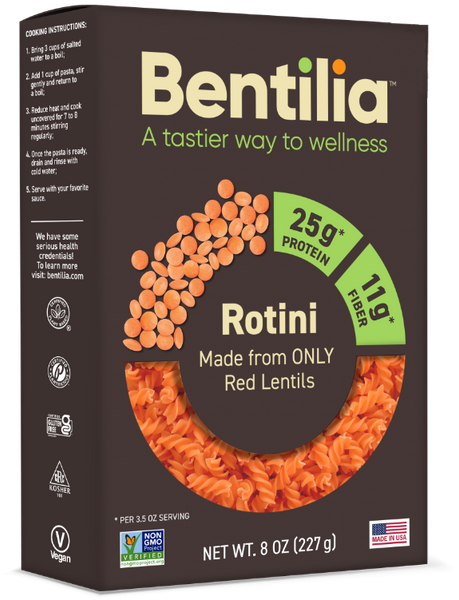 Bentilia Red Lentil Rotini Pasta