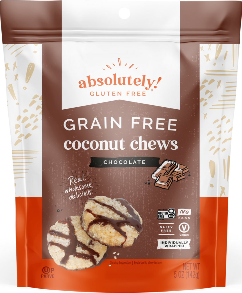 Absolutely Gluten Free "GRAIN FREE" Chocolate Coconut Chews 2 Pack
