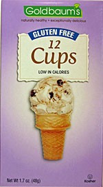 Goldbaums Gluten Free Ice Cream Cones - Cups