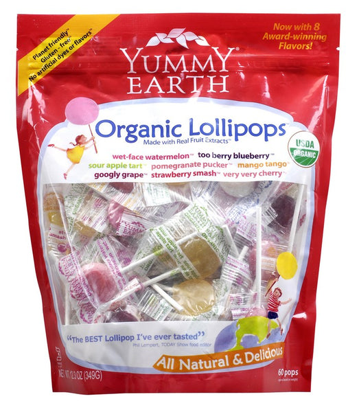 Yummy Earth Organic Lollipops - Assorted