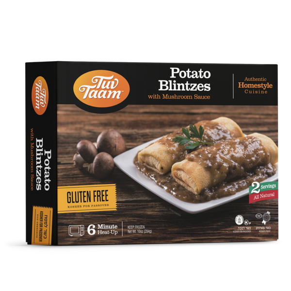 Tuv Taam Gluten Free Potato Blintzes with Mushroom Sauce