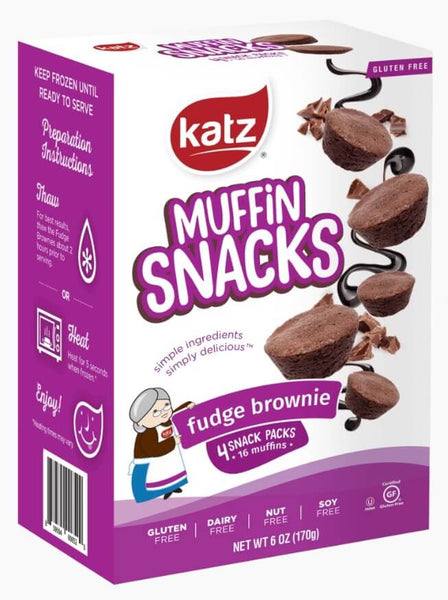 Katz Gluten free Fudge Brownie Muffin Snacks
