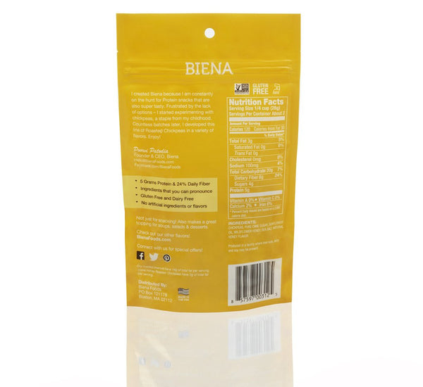 Biena "Grain Free" Honey Roasted Chickpea Snack