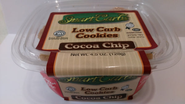 Smart Carb "LOW CARB" Gluten Free Cocoa Chips Cookies