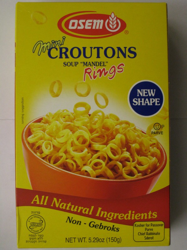 Osem Mini Crouton Rings "EGG FREE" The Gluten Free Shoppe