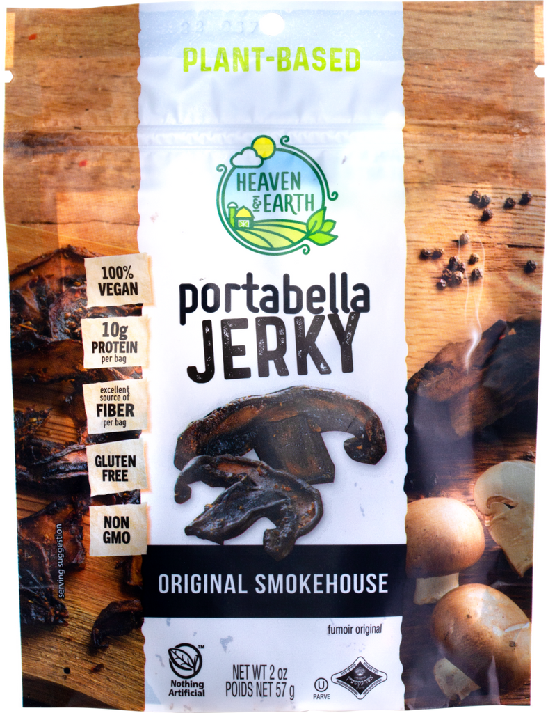 Heaven & Earth Portabella Jerky Original Smoke House The Gluten