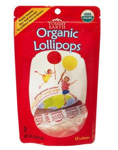 Yummy Earth Organic  Fruit Lollipops - Assorted