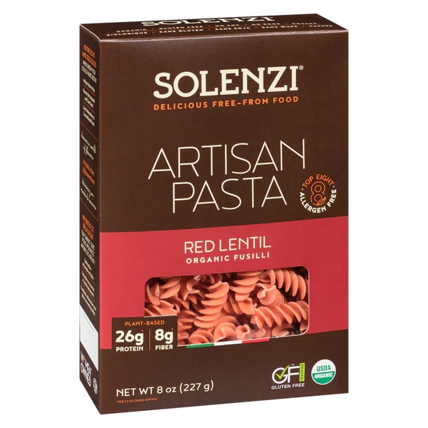 Solenzi Artisian Red Lentil Pasta