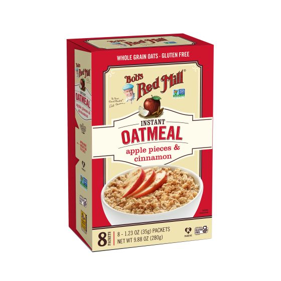 Bobs Red Mills Gluten Free Instant Oatmeal - Apple Pieces & Cinnamon