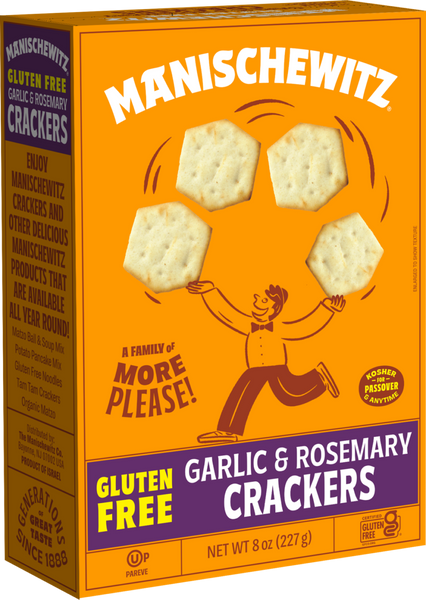 Manischewitz Gluten Free Garlic & Rosemary Crackers