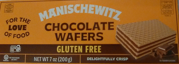 Manischewitz Gluten Free Choclate Wafers