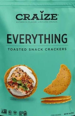 Craize Everything Toasted Snack Crackers