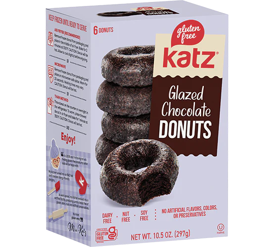 Katz Gluten Free Glazed Chocolate Donuts
