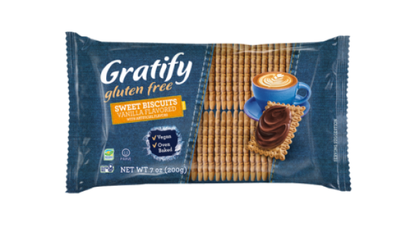 Gratify Gluten Free Vanilla Flavored  Sweet Biscuits