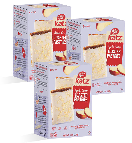 Katz Gluten Free Apple Crisp Toaster Pastries - 3 Pack