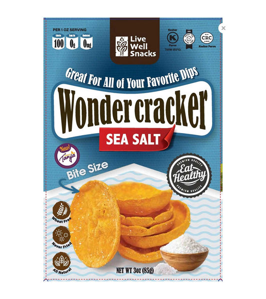 Live Well Gluten Free Wonder Crackers - Sea Salt