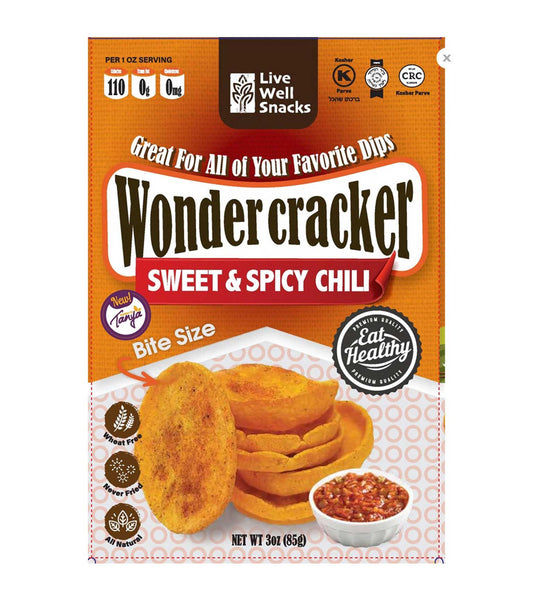 Live Well Gluten Free Wonder Crackers - Sweet & Spicy Chili