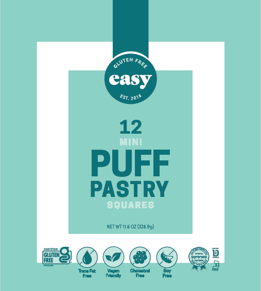 Gluten Free Easy Puffed Pastry Squares