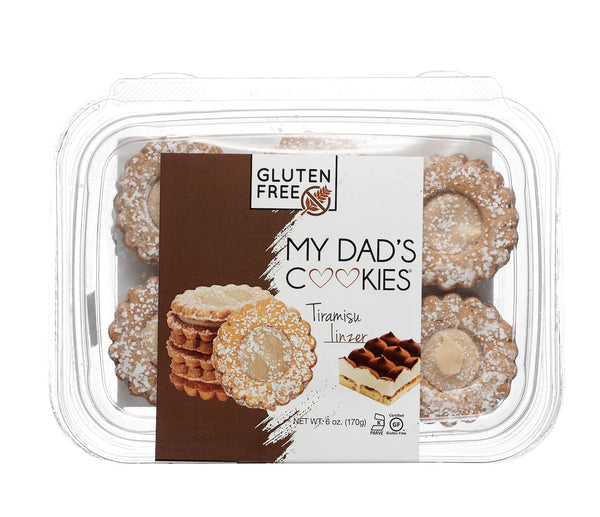 My Dads Gluten Free Tiramisu Linzer Cookie