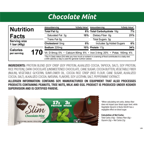 Nugo slim Chocolate Mint Bar