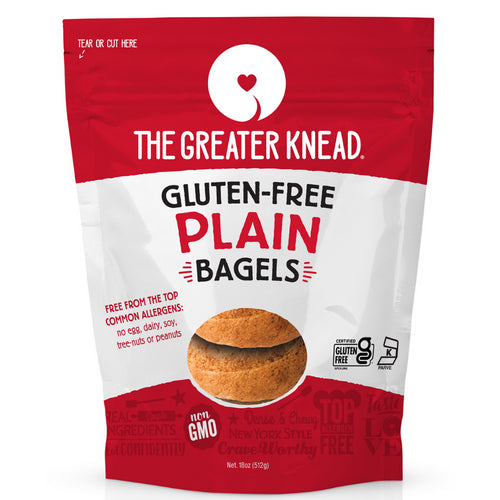 The Greater Knead Gluten Free Plain Bagels
