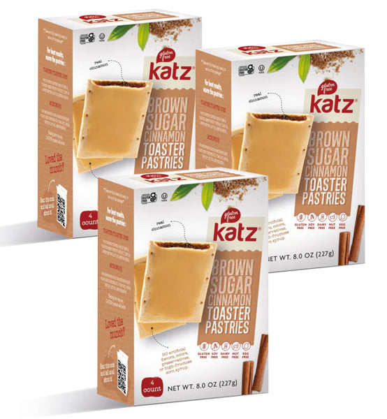 Katz Gluten Free Brown Sugar Cinnamon Toaster Pastries - 3 PACK