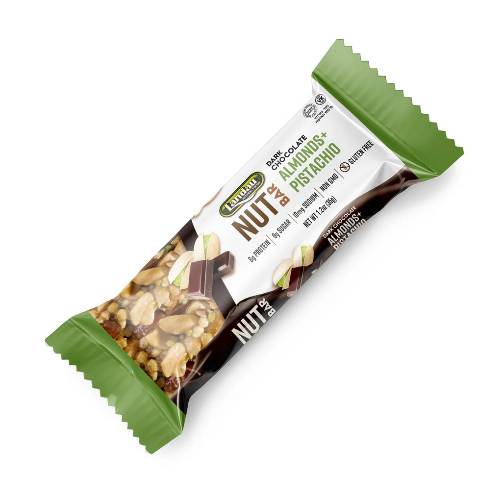 Landau Nut Bar Dark Chocolate Almond & Pistachio - 6 Pack – The Gluten ...