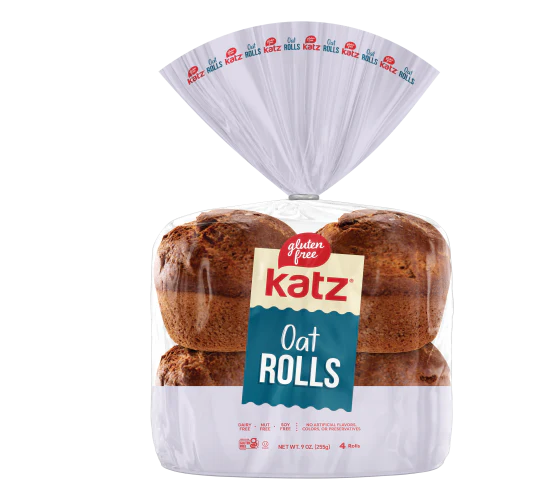 Katz Oat Challah Rolls - Gluten Free