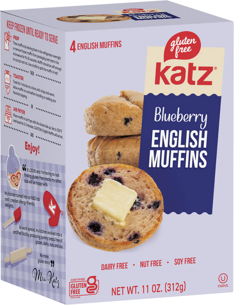 Katz Gluten Free Blueberry English Muffins