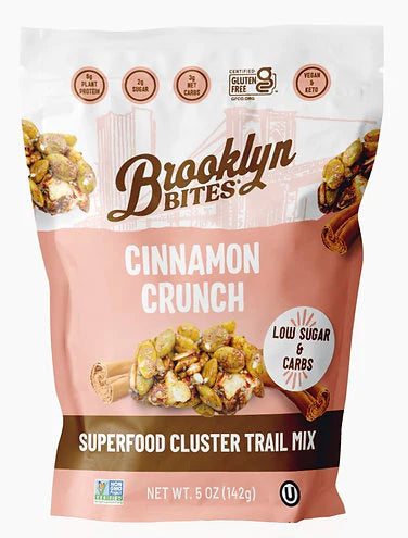 Brooklyn Bites Gluten Free Cinnamon Crunch Superfood Cluster Trail Mix