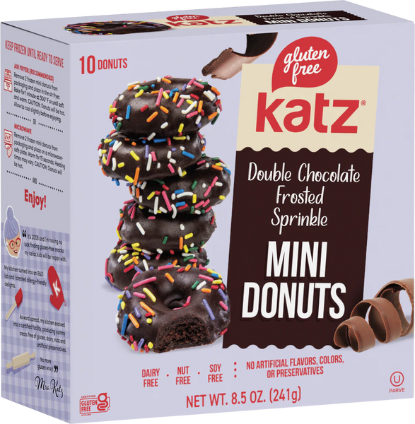 Katz Gluten Free Double Chocolate Frosted Mini Donuts