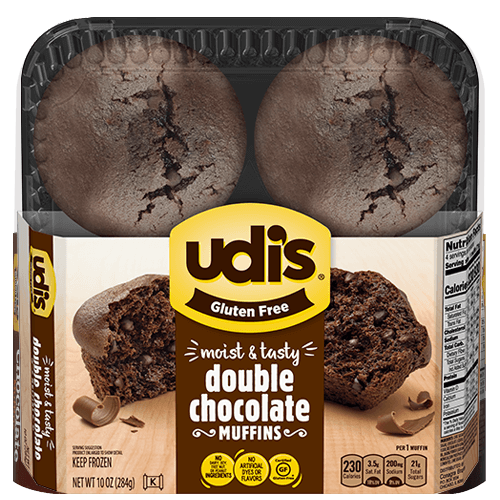 Udis Gluten Free Double Chocolate Muffins