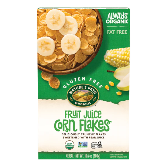 Natures Path Fruit Juice Corn Flakes Cereal