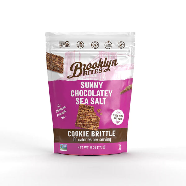 Brooklyn Bites Gluten Free Sunny Chocolatey Sea Salt Cookie Brittle