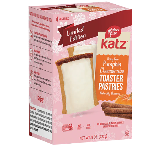 Katz Gluten Free Pumpkin Cheesecake Toaster Pastries {DAIRY FREE}