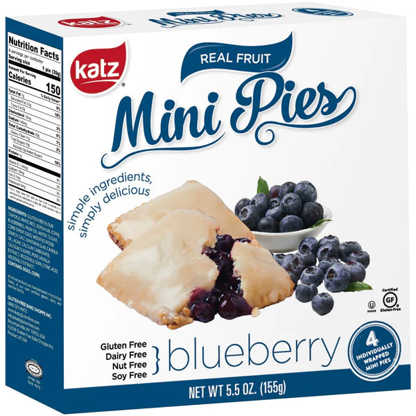Katz Gluten Free Blueberry Mini Pies