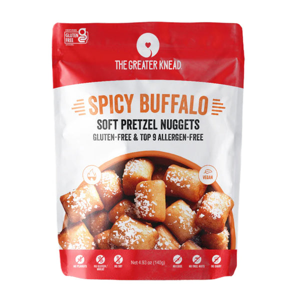 The Greater Knead Gluten Free Spicy Buffalo Soft Pretzel Nuggets