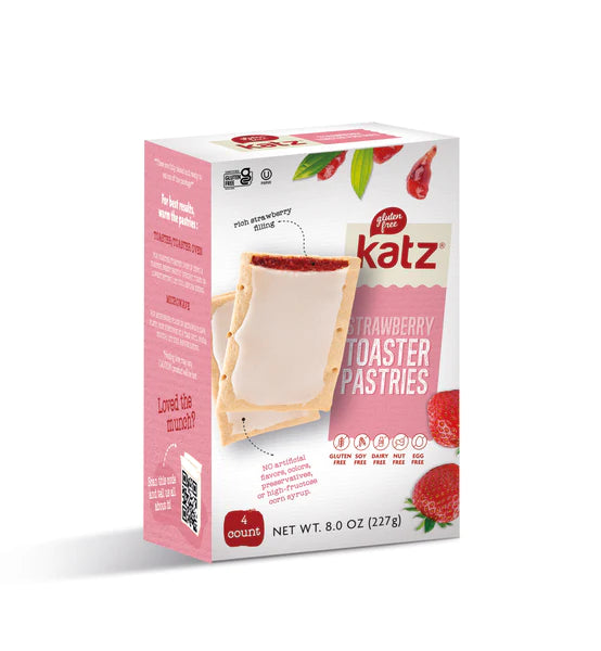 Katz Gluten Free Strawberry Toaster Pastries - 3 PACK