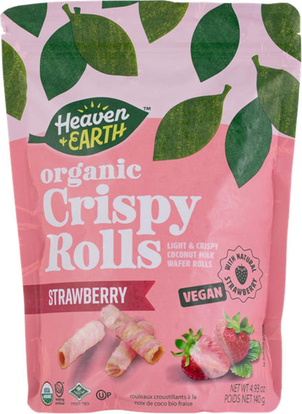 Heaven & Earth Organic Gluten Free Strawberry Crispy Rolls