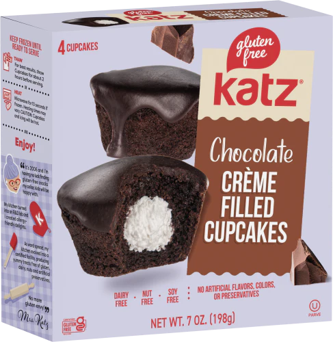 Katz Gluten Free Chocolate Crème Filled Cupcakes